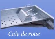 CALE DE ROUE  POUR PORTE-VOITURE LIDER EN ACIER GALVA