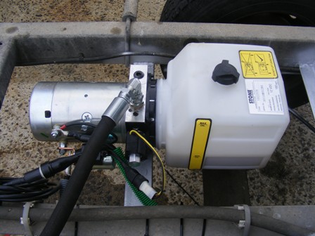 Groupe pompe électrique (sans vérin) pour bennes et tri-bennes