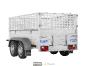 Remorque freinée aluminium - MCALU - FW2000 - 2 essieux - PTAC : 2000 Kg - 305 x 153 cm