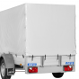 Remorque bagagère en aluminium - MCALU PRO DV75 - 1 essieu - PTAC : 750 Kg - 1 essieu - 255 x 133 cm